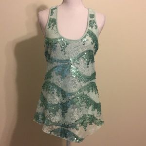 Rue 21 Racerback Tee With Sequins